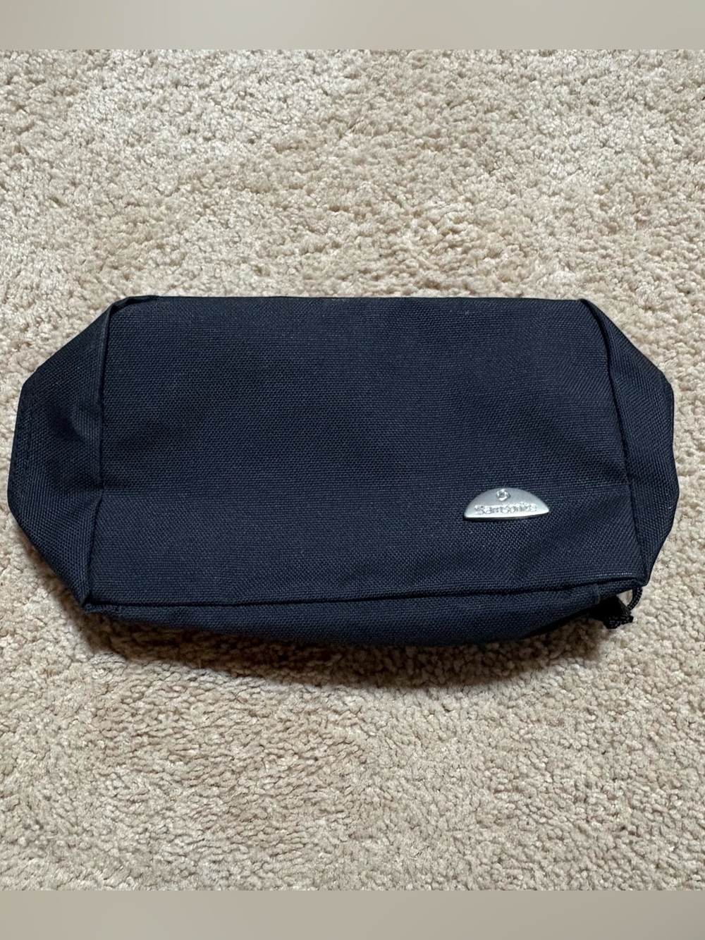 -Samsonite Toiletry Case Travel Bag Small Luggage Bag Hanging Black Compact Orga